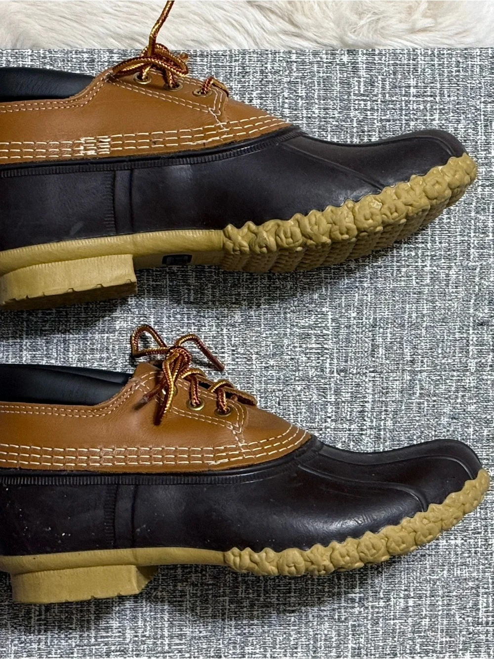 L.L. Bean Brown and Tan Women's Waterproof Duck Shoes